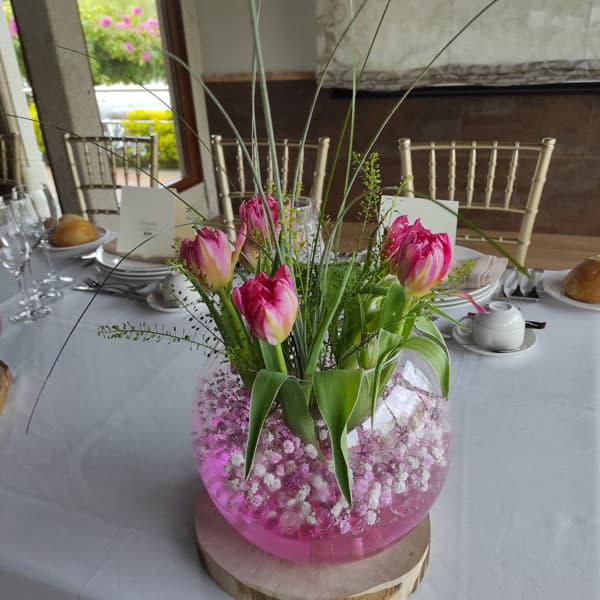 Decoración floral para banquetes de Musa Floristas